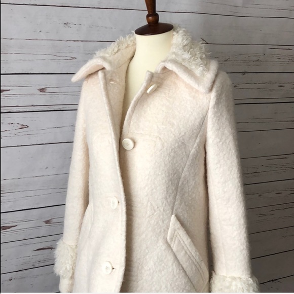 Free People Jackets & Blazers - Free People Coat with furry touches. Cream white